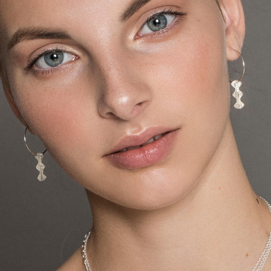 Wave At Me Hoop Earrings